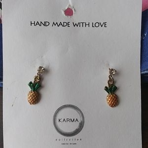 🎈3 for $10 Karma pineapple earrings